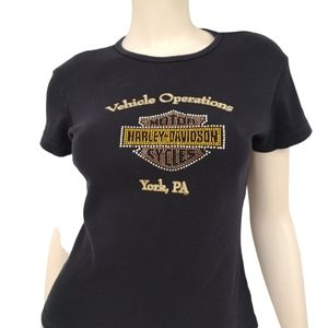 Harley Davidson Black Tee Size Medium